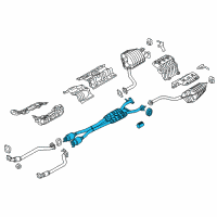 OEM 2015 Kia K900 Center Muffler Complete Diagram - 286003T500