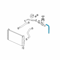 OEM Chevrolet Cobalt Charging Air Cooler Coolant Hose Diagram - 22697111