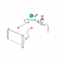 OEM 2007 Chevrolet Cobalt Upper Hose Diagram - 22699879