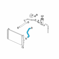 OEM Saturn Ion Radiator Outlet Hose (Lower) Diagram - 22731265