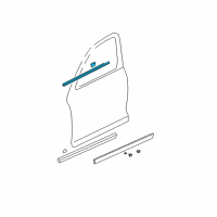 OEM 2004 Honda CR-V Molding Assy., R. FR. Door Diagram - 72410-SCA-E01