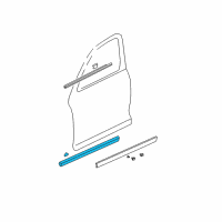 OEM 2005 Honda CR-V Protector, R. FR. Door Diagram - 75302-S9A-003