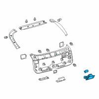 OEM 2020 Toyota Prius Prime Luggage Lamp Diagram - 81330-58010