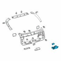 OEM 2020 Toyota Sienna Luggage Lamp Diagram - 81330-58010