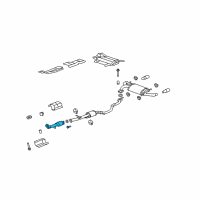 OEM Acura Catalytic Converter Diagram - 18160-RWC-A00