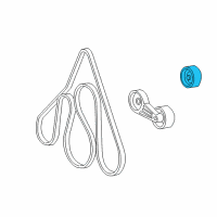 OEM 2006 Ford F-250 Super Duty Serpentine Idler Pulley Diagram - 3C3Z-8678-EB