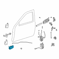 OEM Honda Civic Handle Assembly, Passenger Side Inside (Excel Charcoal) Diagram - 72120-S04-004ZB