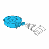 OEM Ford E-350 Club Wagon Air Cleaner Assembly Diagram - 3C2Z-9600-A