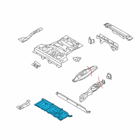 OEM 2012 BMW X6 Trunk Floor Diagram - 41-12-7-200-530