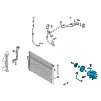 OEM 2014 Hyundai Santa Fe Compressor Assembly Diagram - 97701-1U600