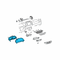 OEM 2006 Toyota Camry Cluster Assembly Diagram - 83800-06B70