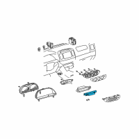 OEM 2002 Toyota Camry Dash Control Unit Diagram - 55901-06010