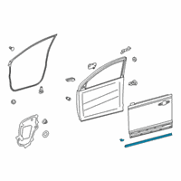 OEM 2019 Toyota RAV4 Lower Weatherstrip Diagram - 67863-0R040