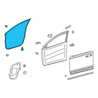 OEM 2021 Toyota RAV4 Prime Door Weatherstrip Diagram - 67861-0R050