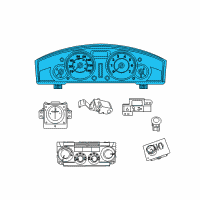 OEM 2009 Chrysler 300 Cluster-Instrument Panel Diagram - 5172886AG