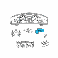 OEM Chrysler Town & Country Switch-Instrument Panel Diagram - 68025899AA