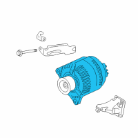 OEM 2010 Pontiac Vibe Alternator Diagram - 19205069