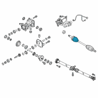 OEM 2011 Kia Sportage Boot Kit-Rear Axle Wheel Diagram - 495942Y600