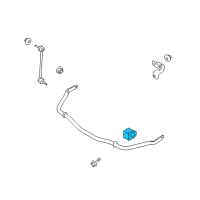 OEM Ford Mustang Stabilizer Bar Bracket Diagram - AR3Z-5493-B