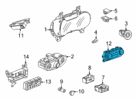 OEM 2022 Chevrolet Trailblazer Dash Control Unit Diagram - 42732421