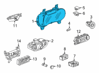 OEM 2021 Chevrolet Trailblazer Cluster Diagram - 60006502