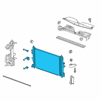 OEM Chevrolet Cruze Radiator Diagram - 39116554