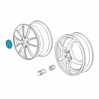 OEM 2006 Pontiac GTO Wheel Trim CAP Diagram - 92155956