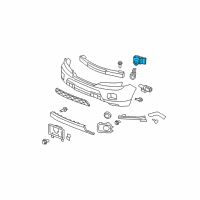 OEM Honda Pilot Sensor Assembly, Parking (Nimbus Gray Metallic) Diagram - 39680-SZA-A11ZD