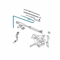 OEM Pontiac Hose, Windshield Washer Pump Diagram - 12494799