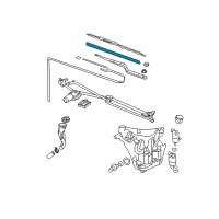 OEM Buick Rendezvous Wiper Asm, Windshield (600.0Mm) Diagram - 12494806