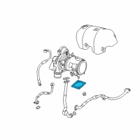 OEM Dodge Dart Gasket-TURBOCHARGER Diagram - 4893382AA