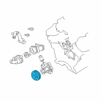 OEM 1999 Nissan Quest Pulley-Fan & Water Pump Diagram - 21051-7B000