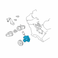 OEM 2002 Nissan Quest Pump Assembly Water Diagram - B1010-7B000