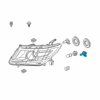 OEM 2005 Honda CR-V Bulb (H11) (12V 55W) (Koito) Diagram - 33165-SAA-003