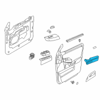 OEM 2007 Ford Expedition Armrest Pad Diagram - 7L1Z-7824101-AA