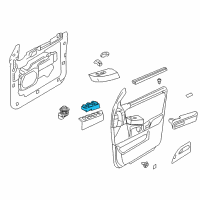 OEM 2015 Ford Expedition Window Switch Diagram - FL1Z-14529-AA