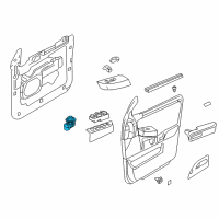 OEM 2014 Ford F-350 Super Duty Mirror Switch Diagram - 7L1Z-17B676-AA