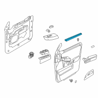 OEM 2012 Lincoln Navigator Belt Weatherstrip Diagram - 8L1Z-7821456-A