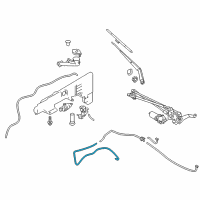 OEM 2012 Infiniti QX56 Hose-Washer Diagram - 28935-1LA1A