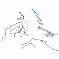 OEM 2022 Nissan Armada Windshield Wiper Blade Assembly Diagram - 28890-1LB1B