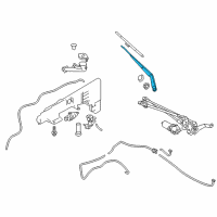 OEM 2018 Nissan Armada Windshield Wiper Arm Assembly Diagram - 28886-1LA0A