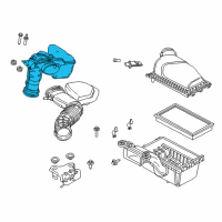 OEM 2017 Ford Special Service Police Sedan Outer Hose Diagram - BB5Z-9B659-B