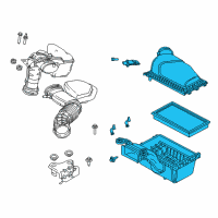 OEM 2012 Ford Edge Air Cleaner Assembly Diagram - CT4Z-9600-A