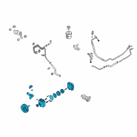 OEM 2011 Nissan GT-R Pump Assy-Power Steering Diagram - 49110-JF00A