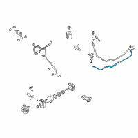 OEM 2020 Nissan GT-R Hose & Tube Assy-Power Steering Diagram - 49721-JF11A