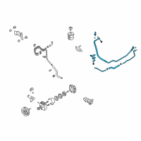 OEM 2012 Nissan GT-R Hose & Tube Set-Power Steering Diagram - 49710-JF10A