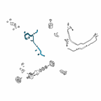 OEM 2014 Nissan GT-R Hose & Tube Assy-Power Steering Diagram - 49721-JF00A