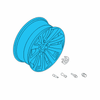 OEM 2014 BMW ActiveHybrid 7 Disc Wheel, Light Alloy, Rear Left Diagram - 36-31-6-793-145