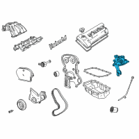 OEM Jeep Wrangler Pump-Engine Oil Diagram - 53010487AA