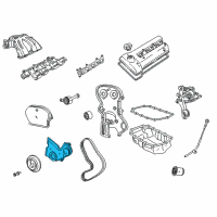 OEM 2003 Jeep Wrangler Cover-Timing Belt Diagram - 53010484AB